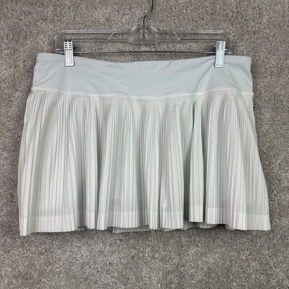Lululemon Women's Pleat To Street Skirt III White Lined‎ Size 10